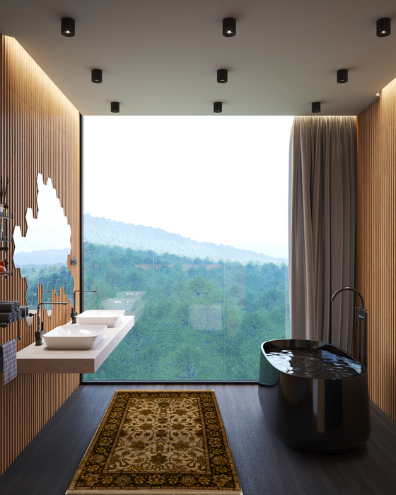 Premiere 2x3 Ivory/Brown Wool