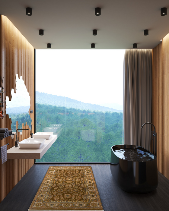 Premiere 4x6 Brown/Beige Wool