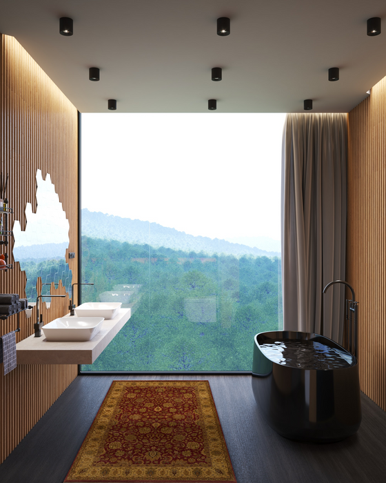 Elegance 4x6 Red/Gold Wool