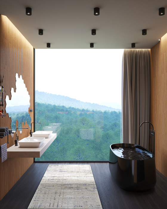 Marble 3x5 Off White/Blue