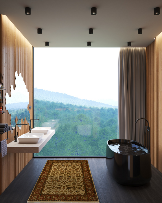 Premiere 3x5 Rust/Beige Wool