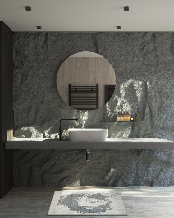 Enso 3x5 Blue/Beige Wool