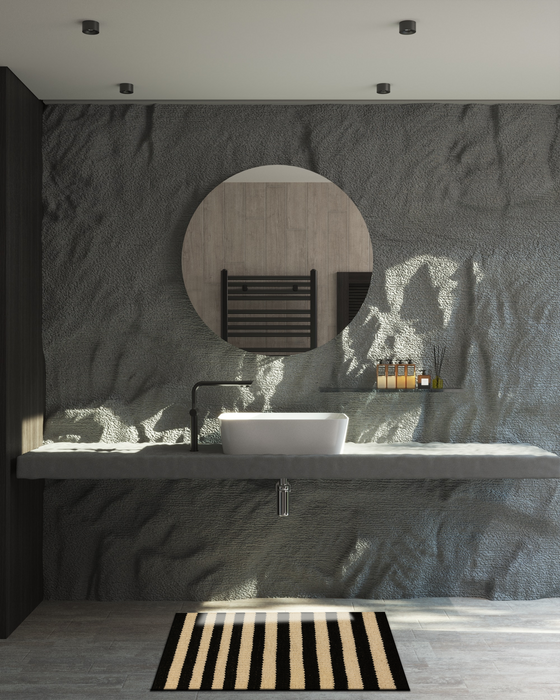 Dhurrie 2x3 Black/ Beige Wool A