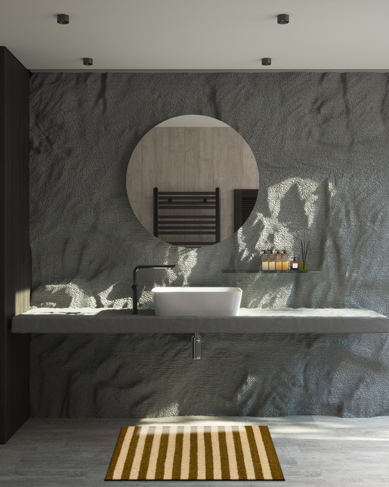 Dhurrie 2x3 Rust/Beige Wool B