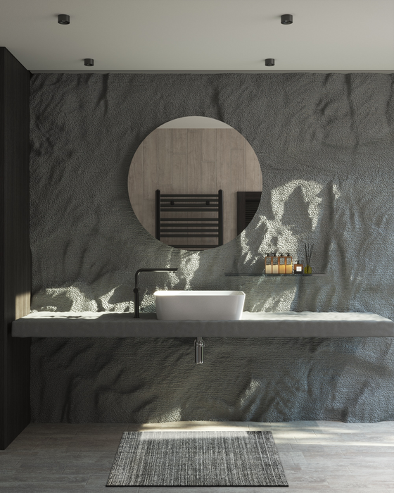 Indo Nepal 2x3 Black Wool and Bamboo Silk