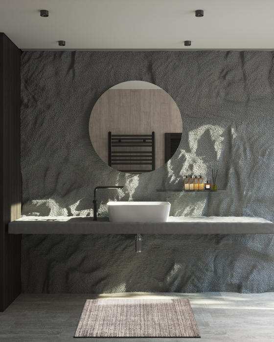 Indo Nepal 2x3 Dark Grey Wool and Bamboo Silk B