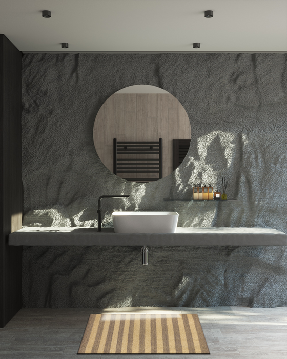 Dhurrie 2x3 Purple/Beige Wool B