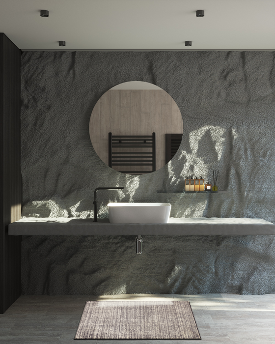 Indo Nepal 2x3 Dark Grey Wool and Bamboo Silk A