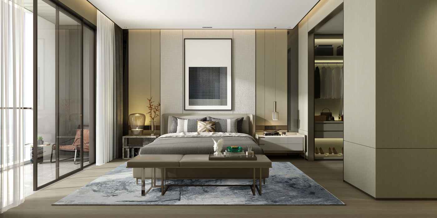 Eureka 9x12 Grey/Blue/Ivory Wool and Silk