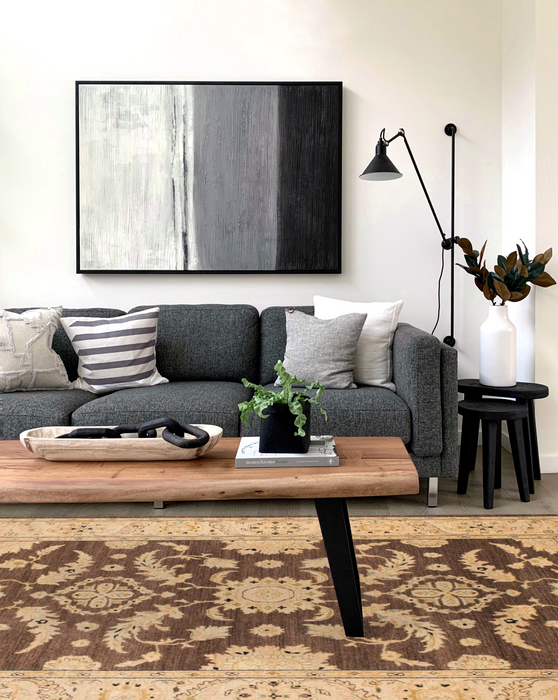 Chobi 6x9 Chocolate/Beige