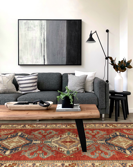 Super Kazak 5x7 Red Ivory