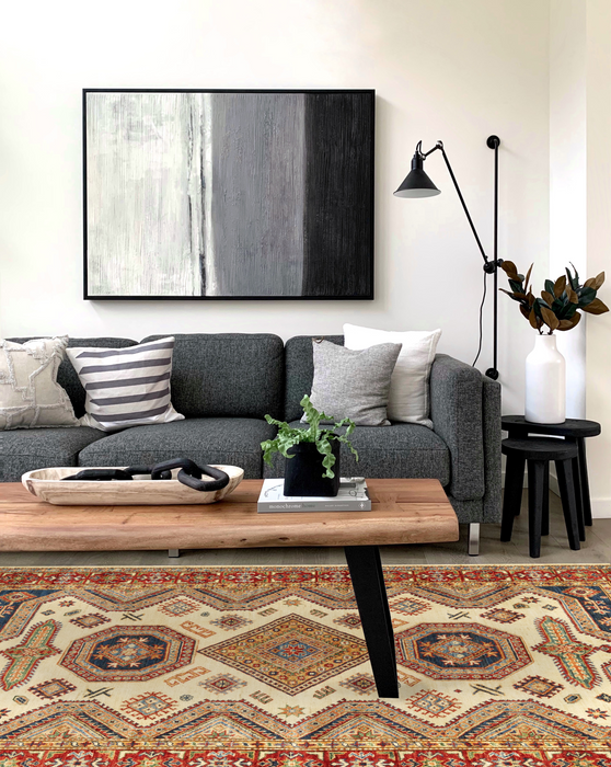 Super Kazak 5x7 Red Ivory