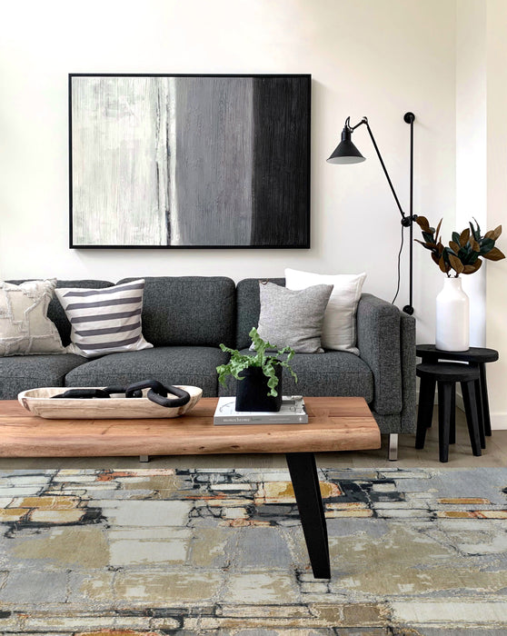 Spotted Lake 5x7 Wool and Silk