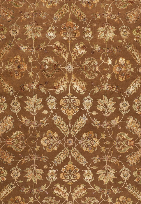 Reflections 8x10 Brown/Gold Wool and Silk Embossed (B)