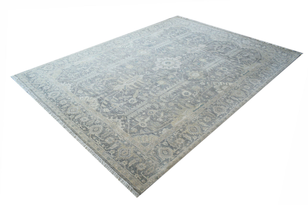 Sawai 8x10 Blue/Grey Wool