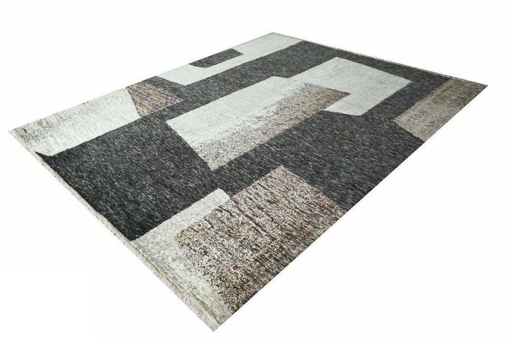 Scoria Charcoal/Brown Wool and Silk