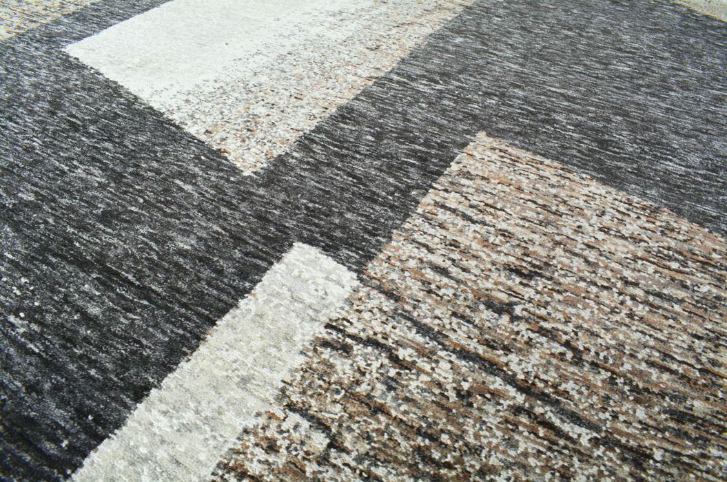 Scoria Charcoal/Brown Wool and Silk