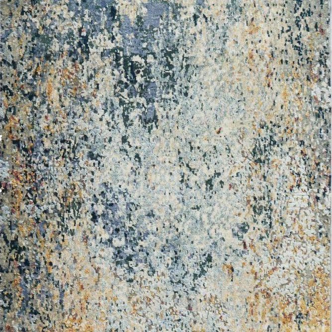 Aegean 3x10 Runner Dark Blue/Beige/Tan Wool and Silk.