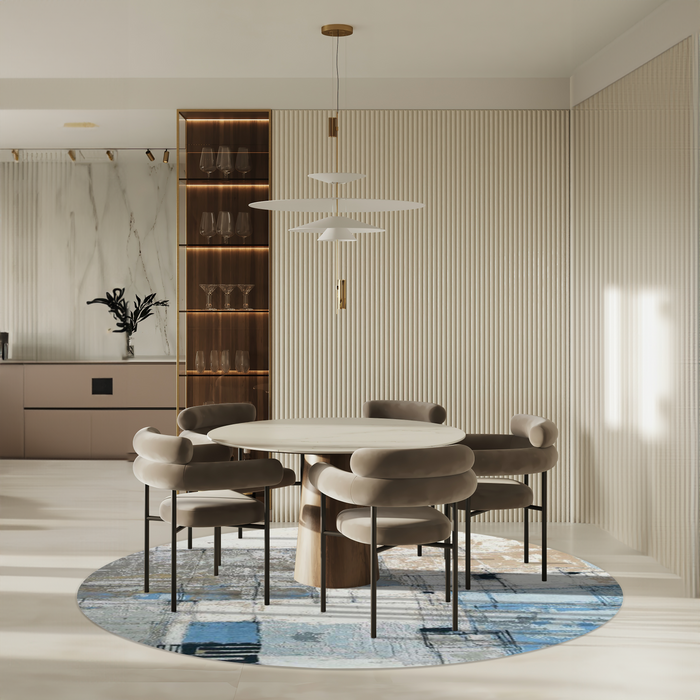 Lyra Round Wool and Silk