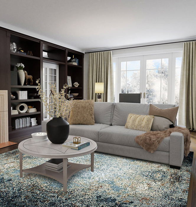 Illuminate 8x10 Black Wool and Embossed Silk