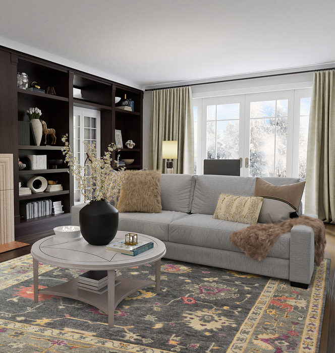 Modern Classic 8x10 Light Grey Wool