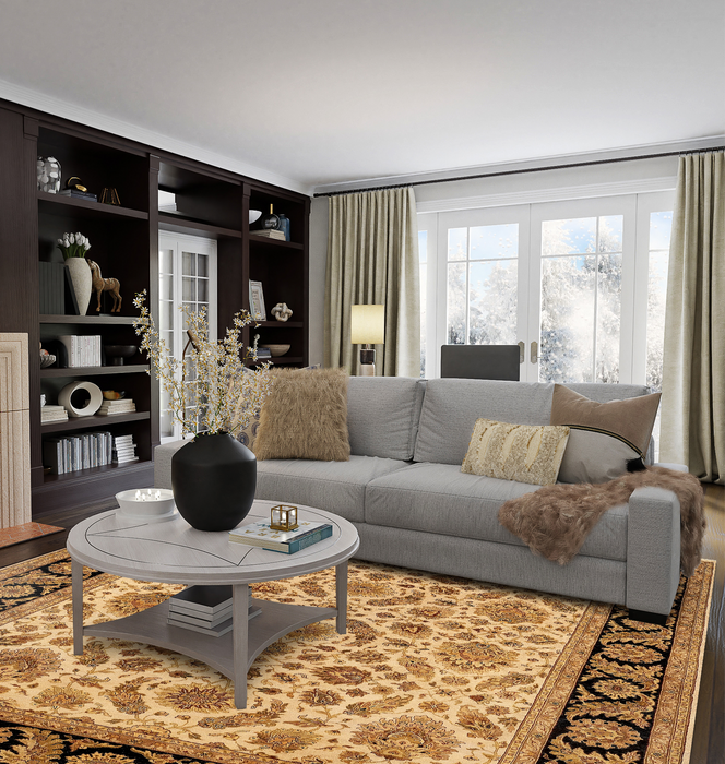 Premiere Collection 8x10 Ivory/Black Wool