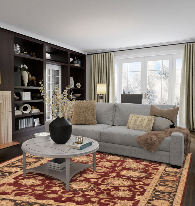 Chobi 6x9 Red/Black Ghazni Wool