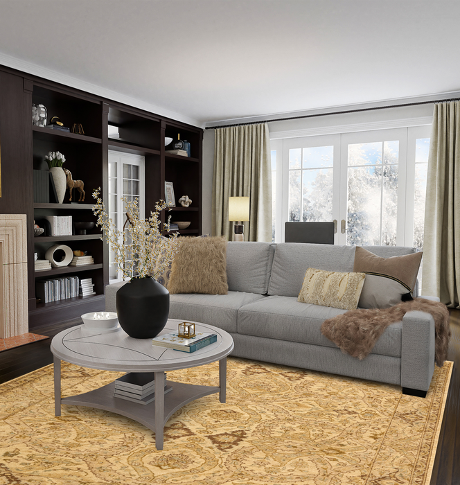 Chobi 6x9 Ivory/Beige Wool