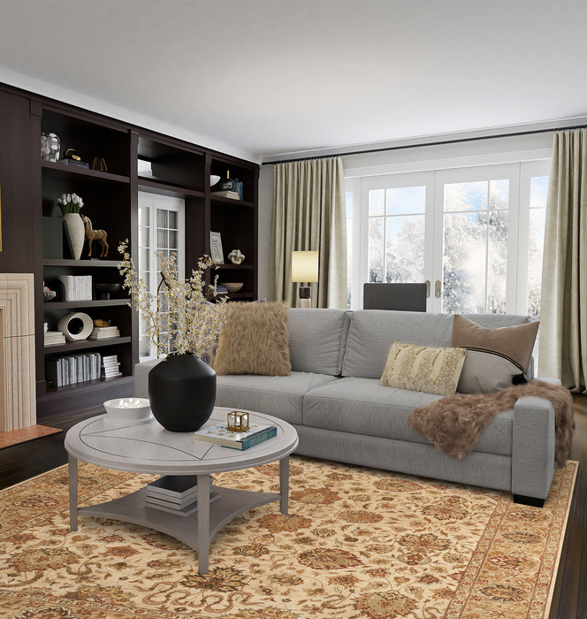 Elegance 6x9 Ivory/Beige Ghazni Wool