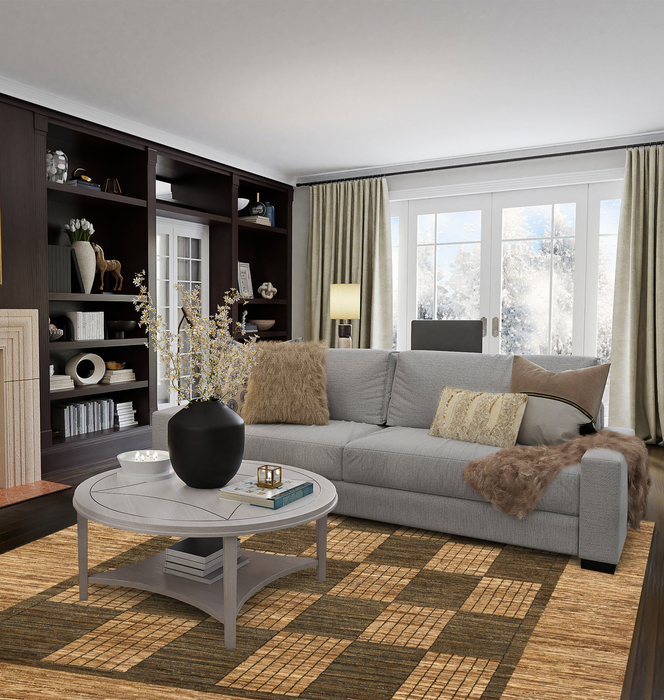 Chuk Palu 6x9 Beige/Brown Ghazni Wool