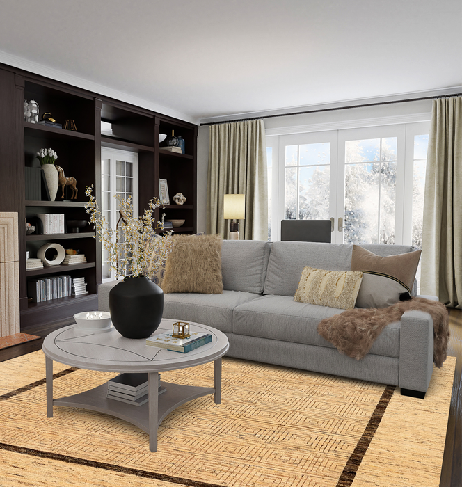 Chuk Palu 8x10 Beige Ghazni Wool