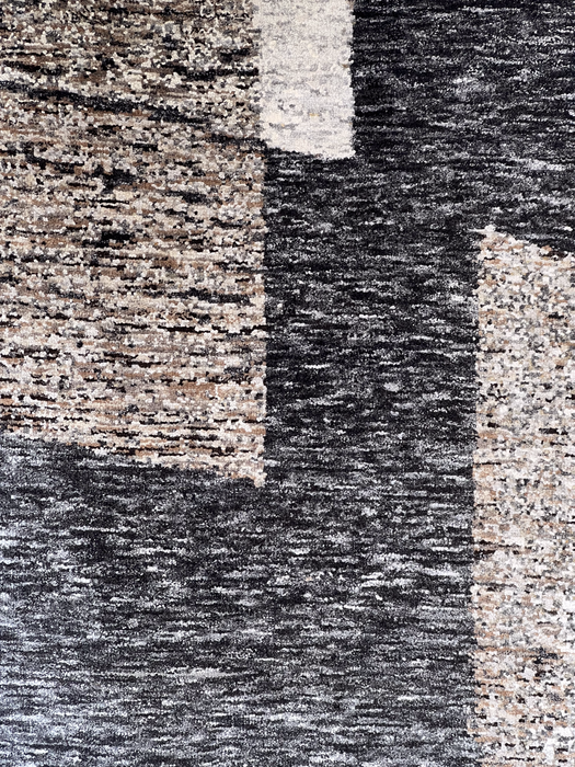 Scoria Charcoal/Brown Wool and Silk