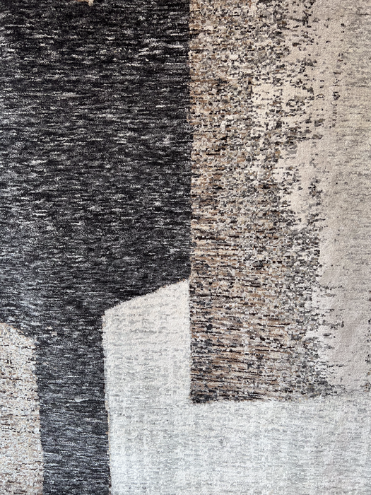 Scoria Charcoal/Brown Wool and Silk