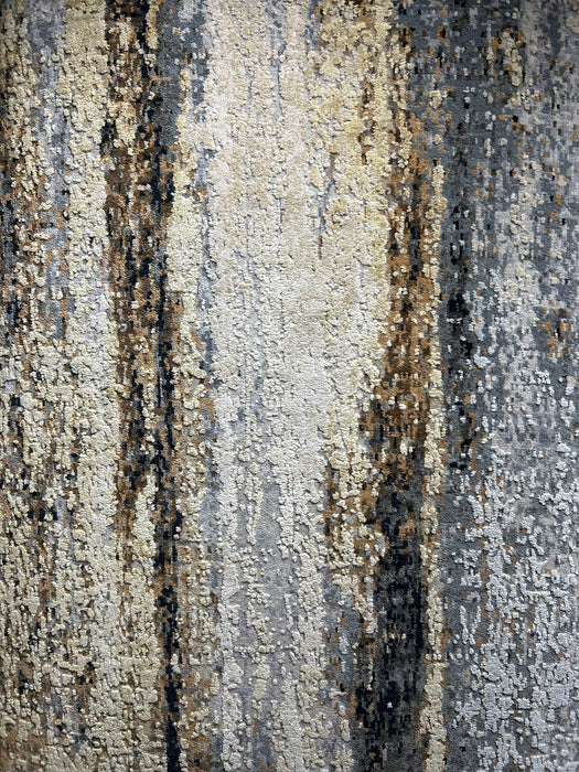 Elixir Runner 3x8 Gold/Charcoal Wool and Silk