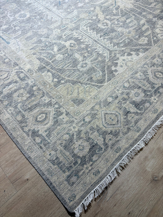 Sawai 8x10 Blue/Grey Wool