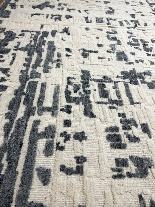 Rock Garden 9x12 Grey/Ivory Wool