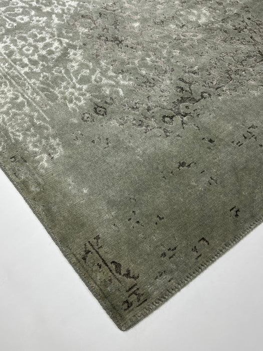 Pokhara 3x5 Grey/Beige Wool and Bamboo Silk touch