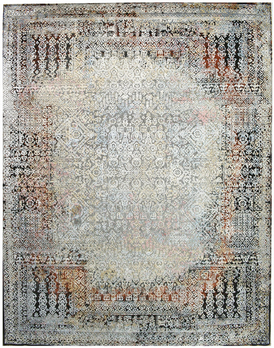 Regale 9x12 Wool and Silk Embossed