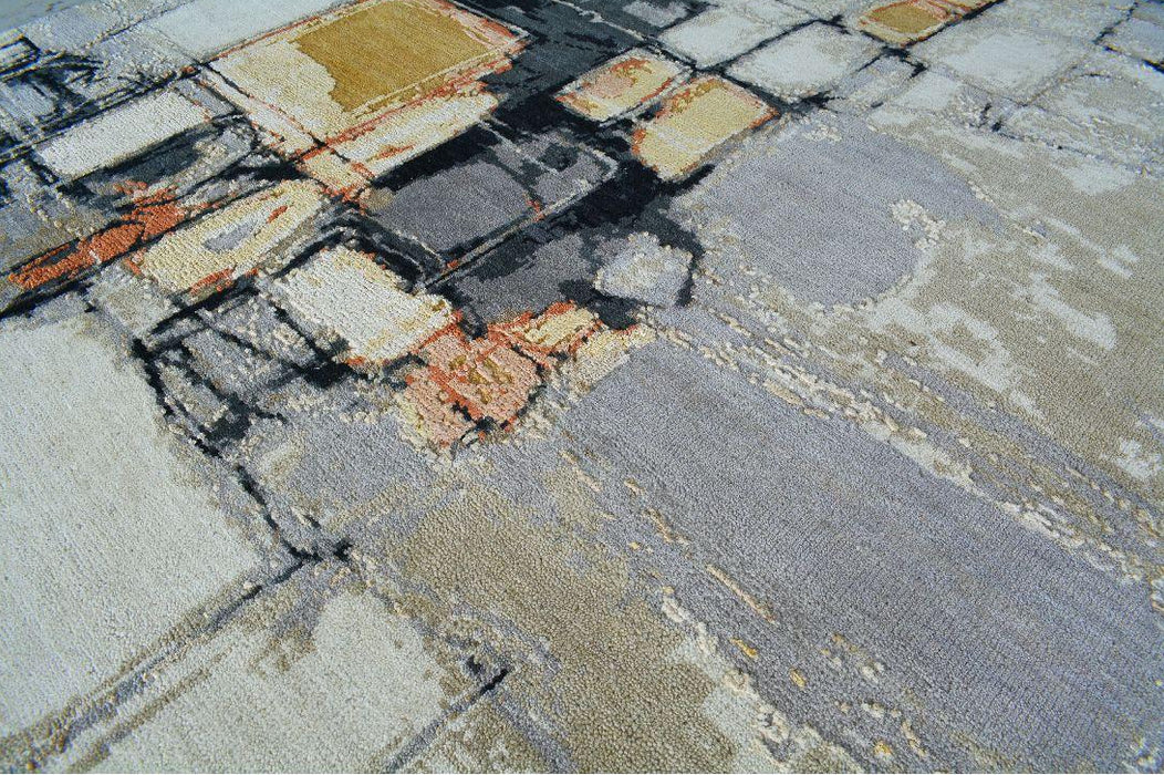 Spotted Lake 10x14 Wool and Silk