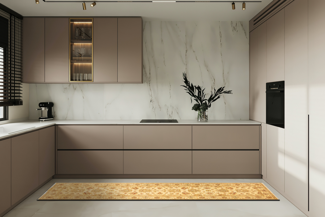 Chobi 2.75x9.82 Ivory Ghazni Wool