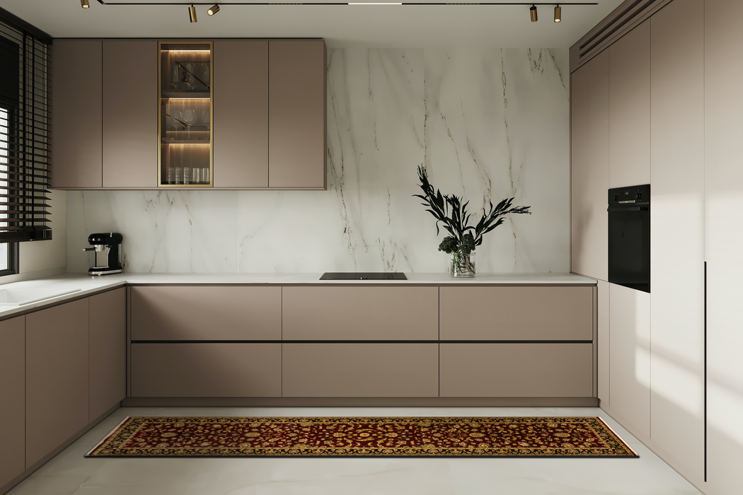 Indo Persian 2.05x12 Runner Red/Black Wool