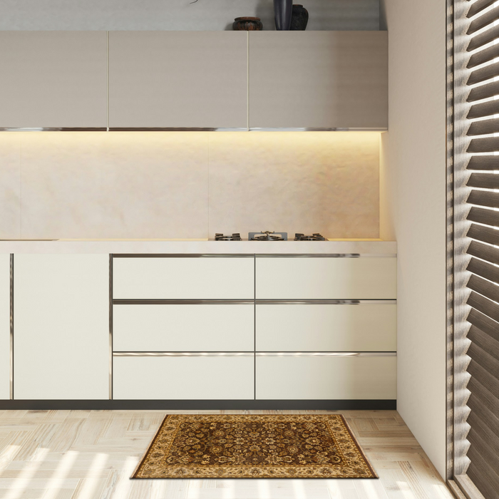 Elegance 3x5 Brown/Beige Wool