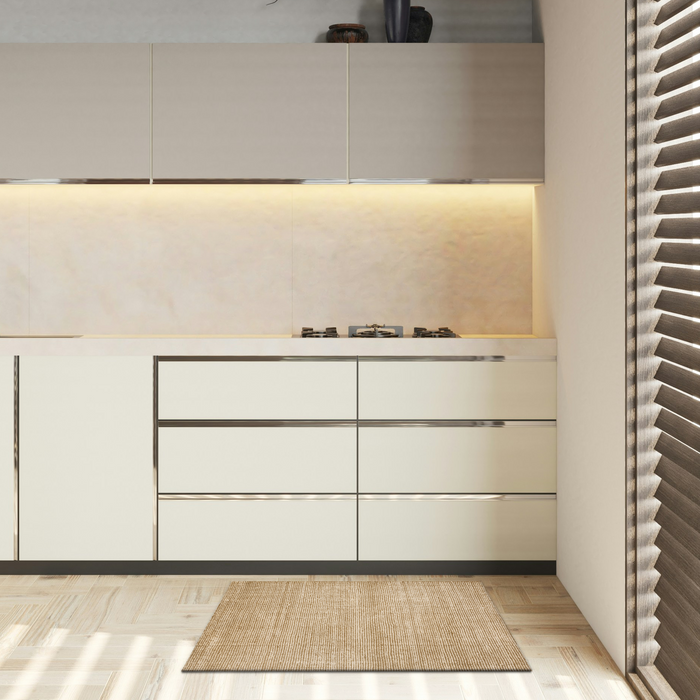 Indo Nepal 2x3 Khaki Wool and Bamboo Silk