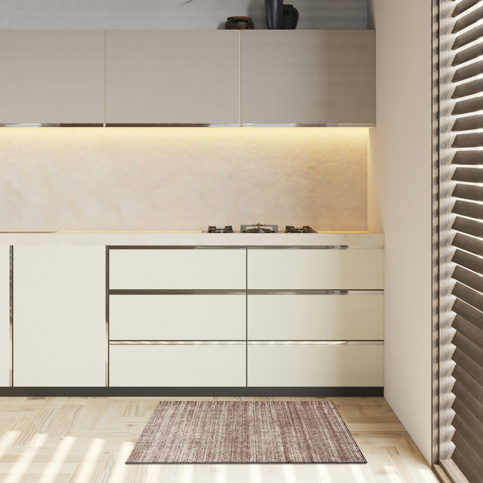 Indo 2x3 Nepal Burgundy Wool and Bamboo Silk