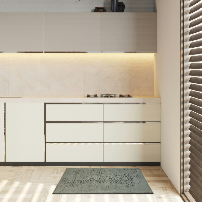 Pokhara 3x5 Grey/Beige Wool and Bamboo Silk touch