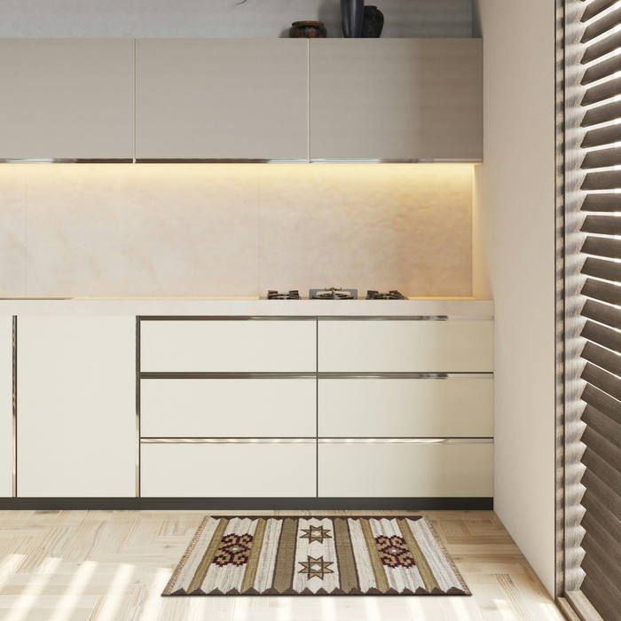 Dhurrie 2x3 Wool Beige/Brown