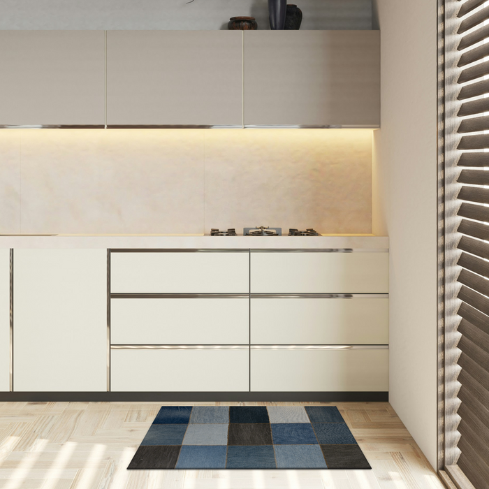 Denim 2x3 Charcoal/Blue