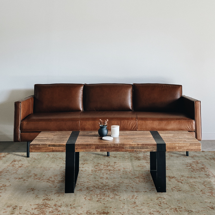 Pokhara 5x7 Aqua/Brown Wool and Bamboo silk