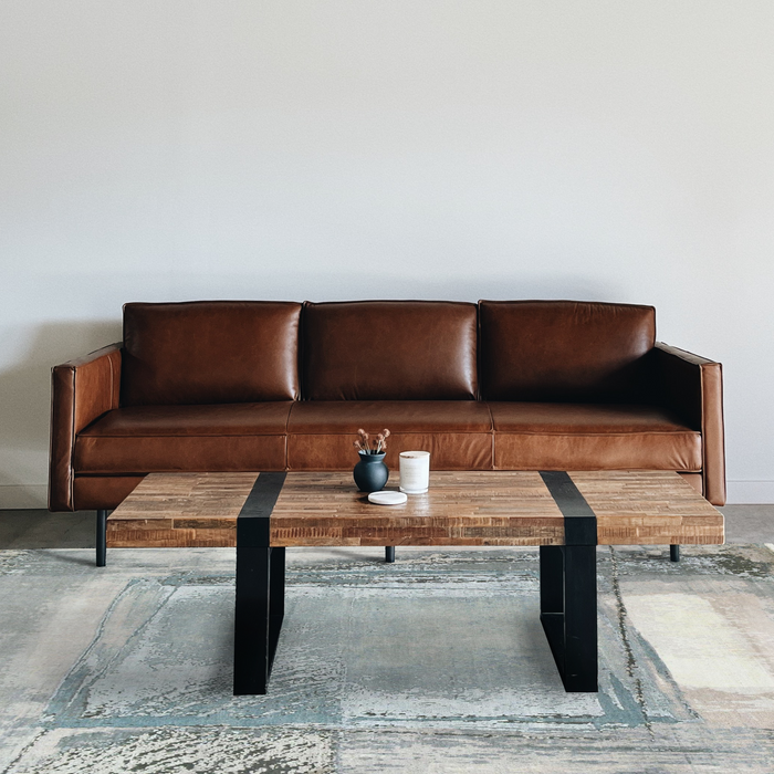 Oasis 8x8 Grey/Blue Wool and Silk