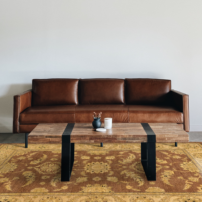 Chobi 6x9 Chocolate/Light Beige Ghazni Wool